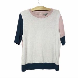 COS Colorblock Cardigan Sweater Pink Blue Women’s L